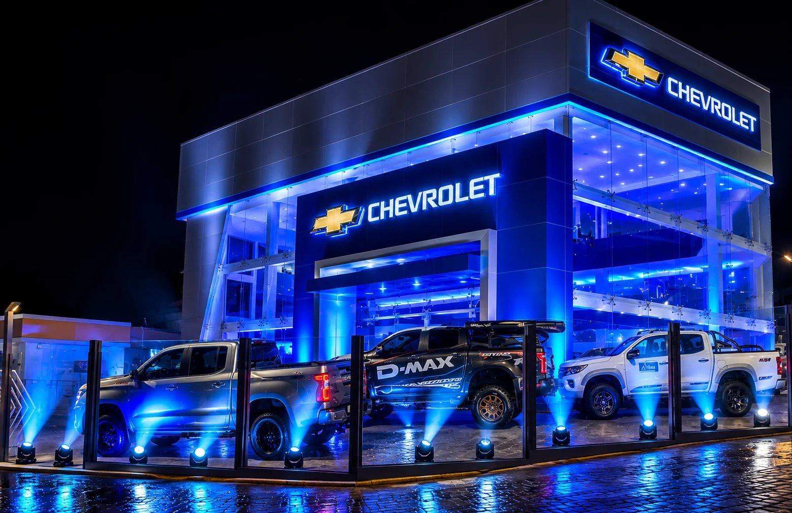 Alquiler luces LED escenario activación de marca Ecuador